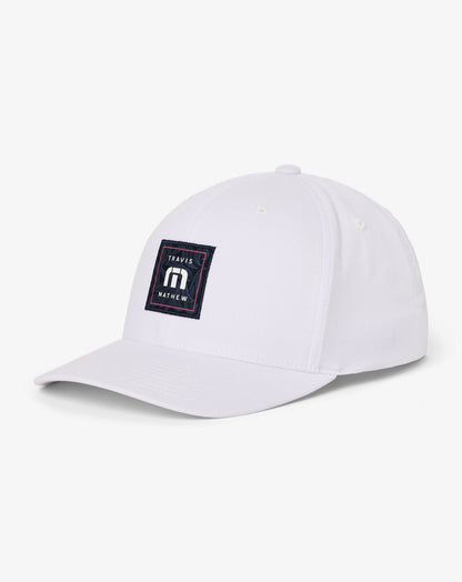 Final Boarding Snapback Hat White | Travis Mathew