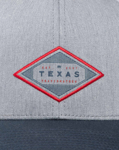 Bellville Tx Snapback Hat Heather Grey | Travis Mathew
