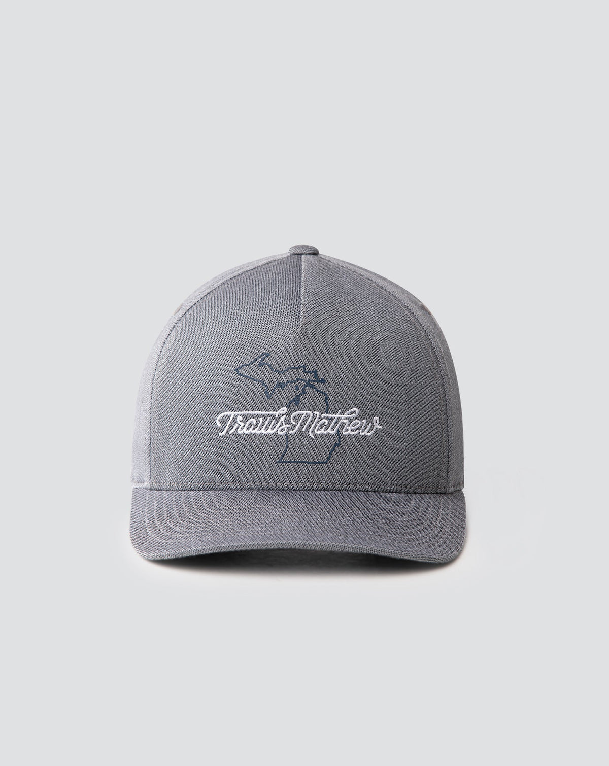 Euchre Snapback Hat Heather Quiet Shade | Travis Mathew