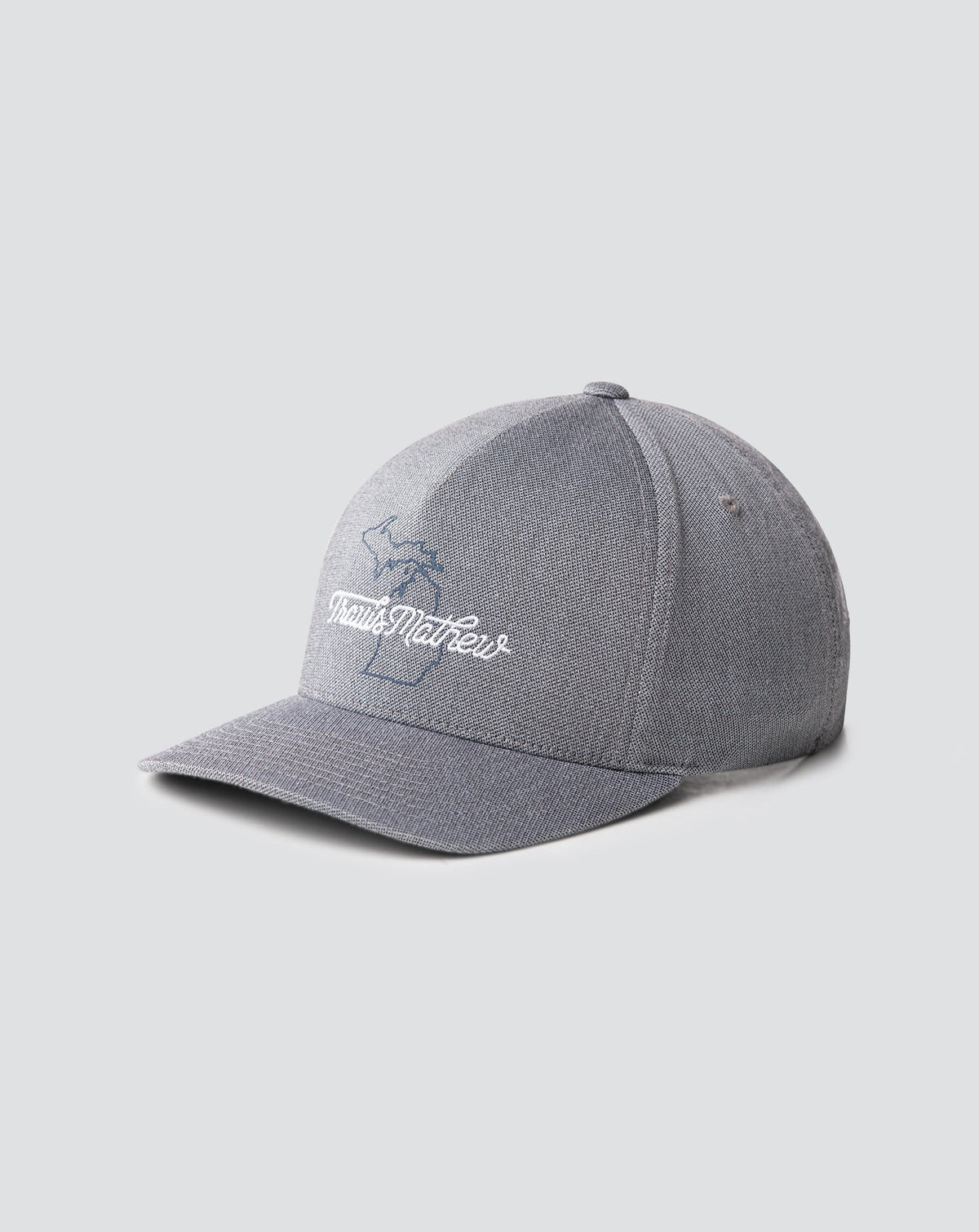 Euchre Snapback Hat Heather Quiet Shade | Travis Mathew