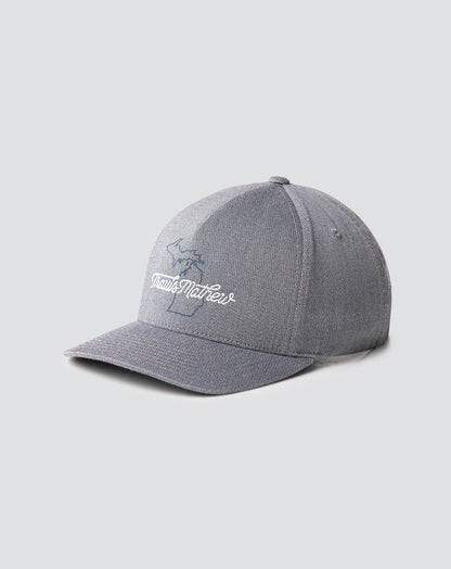 Euchre Snapback Hat Heather Quiet Shade | Travis Mathew