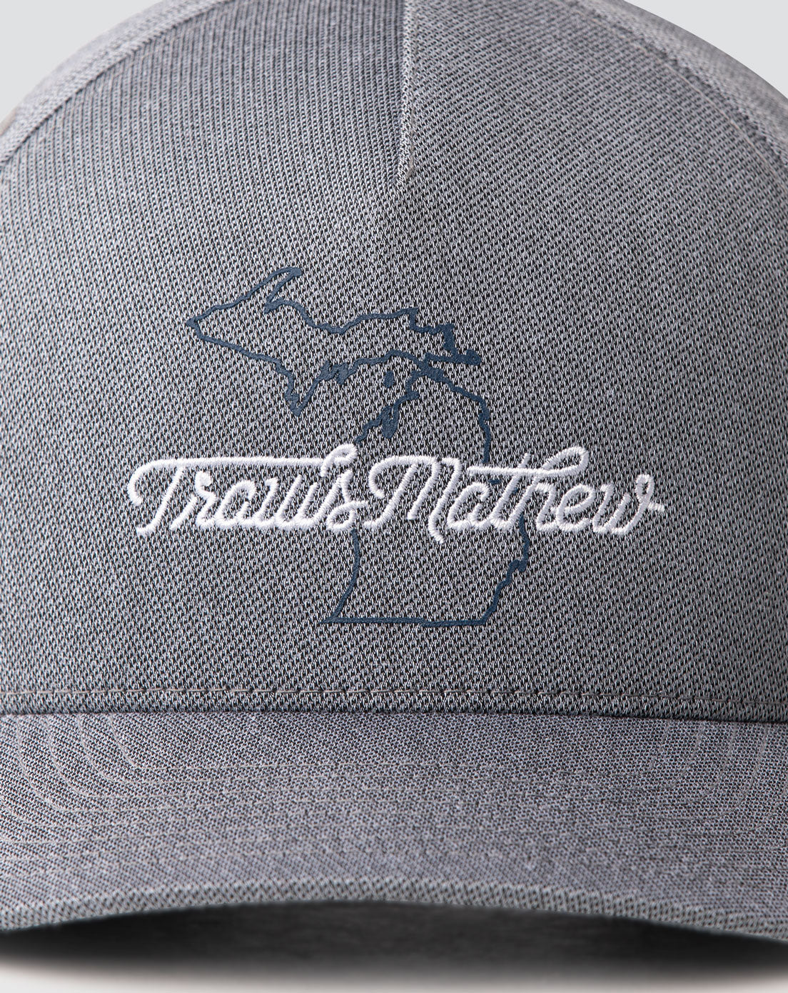 Euchre Snapback Hat Heather Quiet Shade | Travis Mathew