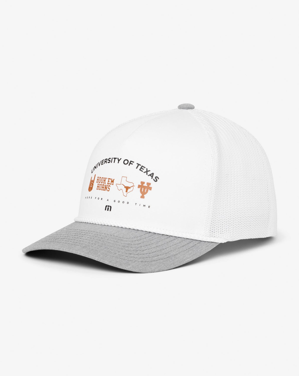 UT Austin Defensive Line Snapback Hat White | Travis Mathew