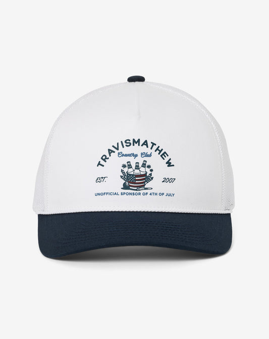 Firecracker Fiesta Snapback Hat White | Travis Mathew
