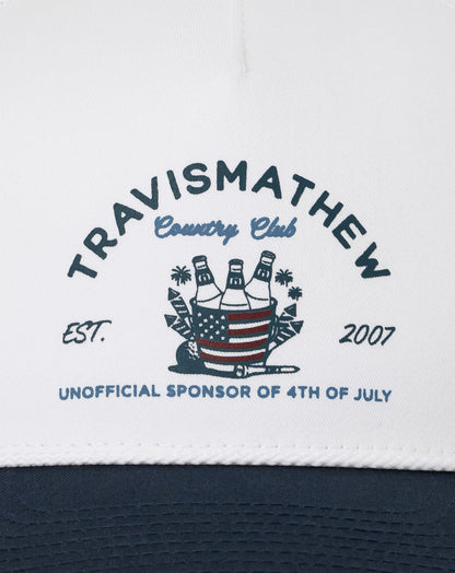 Firecracker Fiesta Snapback Hat White | Travis Mathew