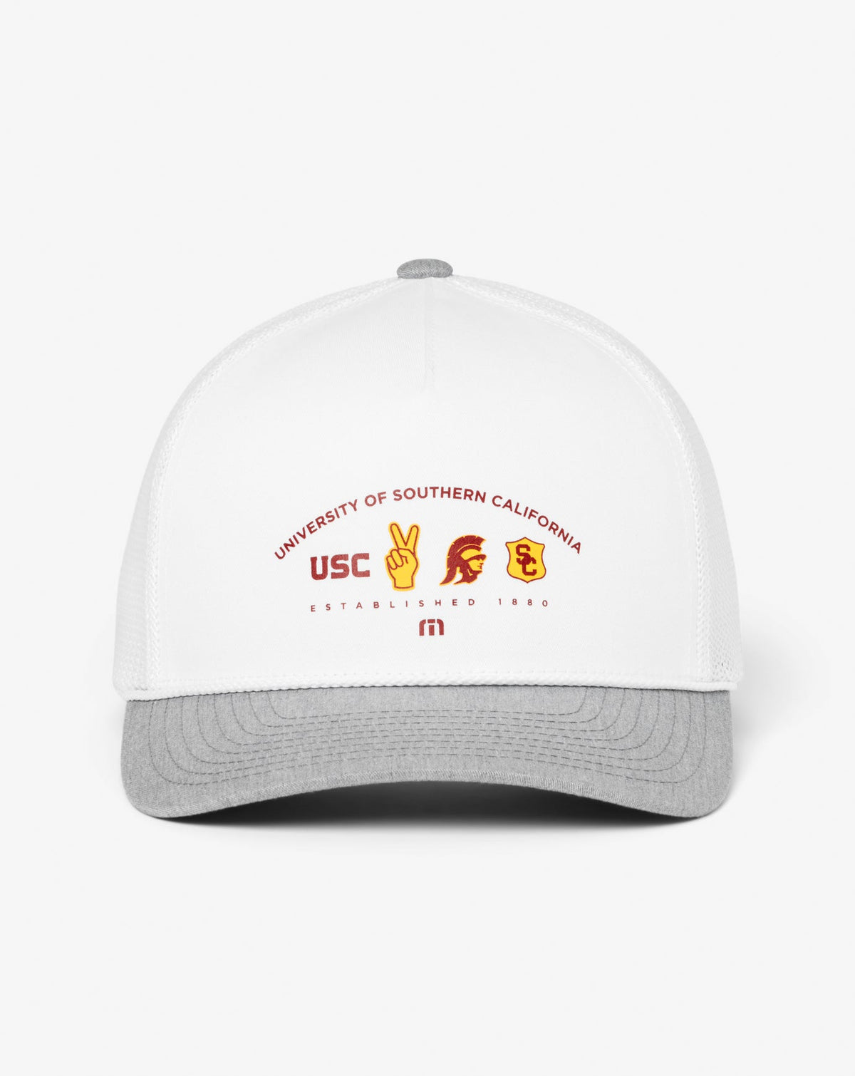 USC Defensive Line Snapback Hat White | Travis Mathew