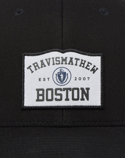 Boylston 2.0 Snapback Hat Black | Travis Mathew