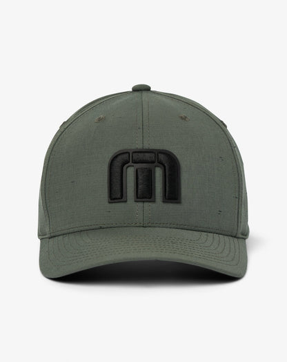 Private Cabin Snapback Hat Dark Olive | Travis Mathew