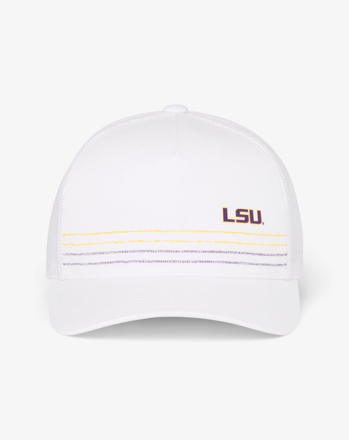 LSU Drum Major Snapback Hat White | Travis Mathew