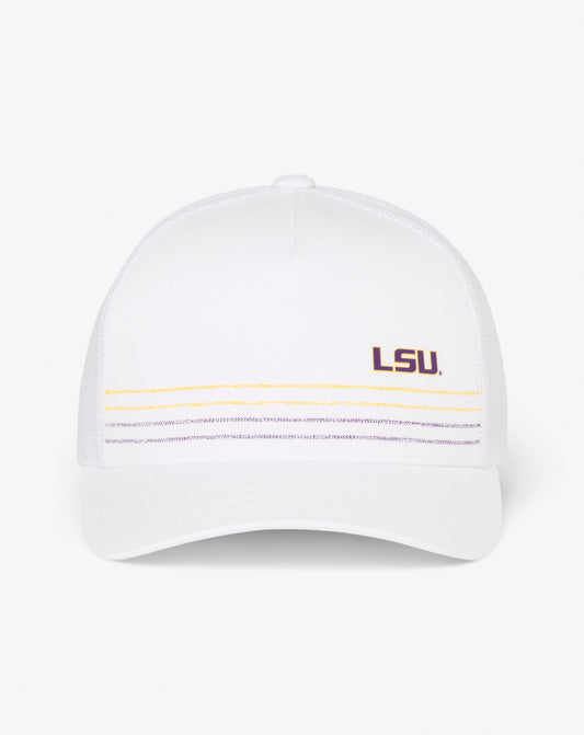 LSU Drum Major Snapback Hat White | Travis Mathew