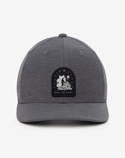 Myths And Legends Snapback Hat Heather Grey Pinstripe | Travis Mathew