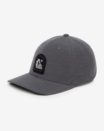 Myths And Legends Snapback Hat Heather Grey Pinstripe | Travis Mathew
