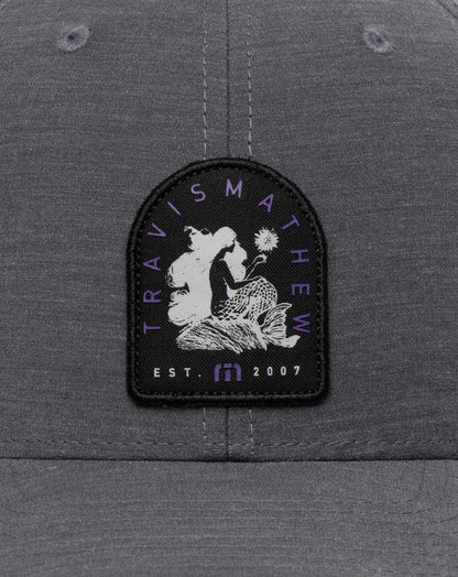 Myths And Legends Snapback Hat Heather Grey Pinstripe | Travis Mathew