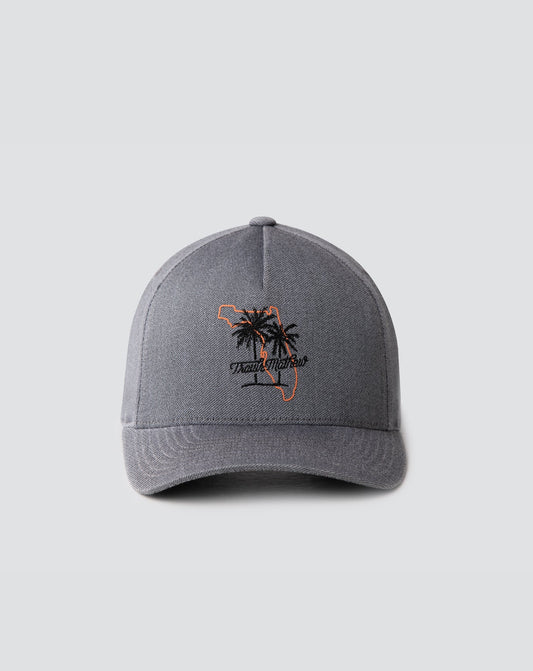 Best Beach Snapback Hat Heather Quiet Shade | Travis Mathew