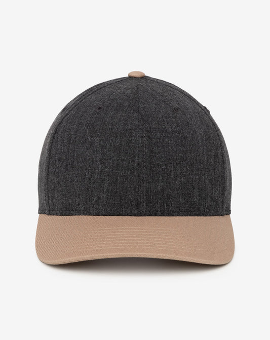 Go Around Snapback Hat Heather Black/Portabella | Travis Mathew