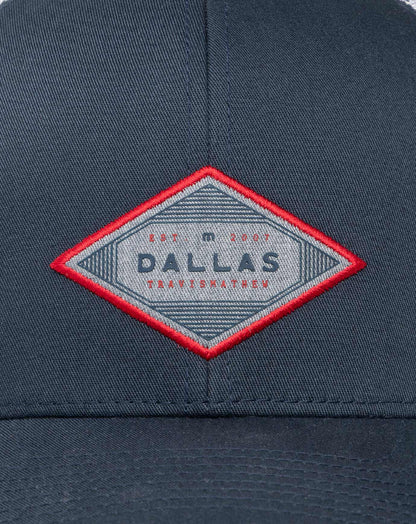 Bellville Dallas Snapback Hat Navy | Travis Mathew