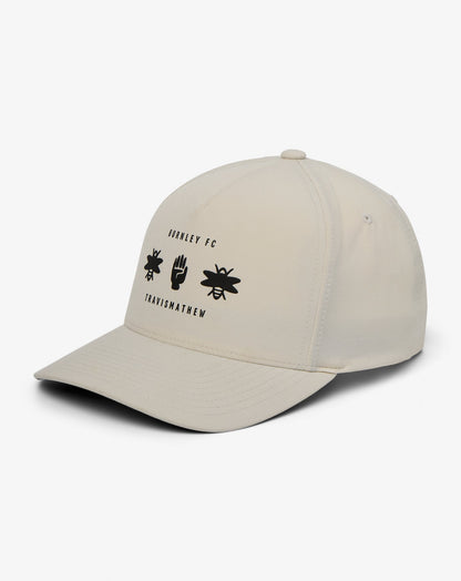 Burnley Run The Gamut Snapback Hat Moonbeam | Travis Mathew