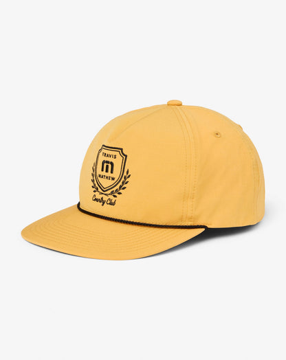 Local Favorite Snapback Hat Spruce Yellow | Travis Mathew