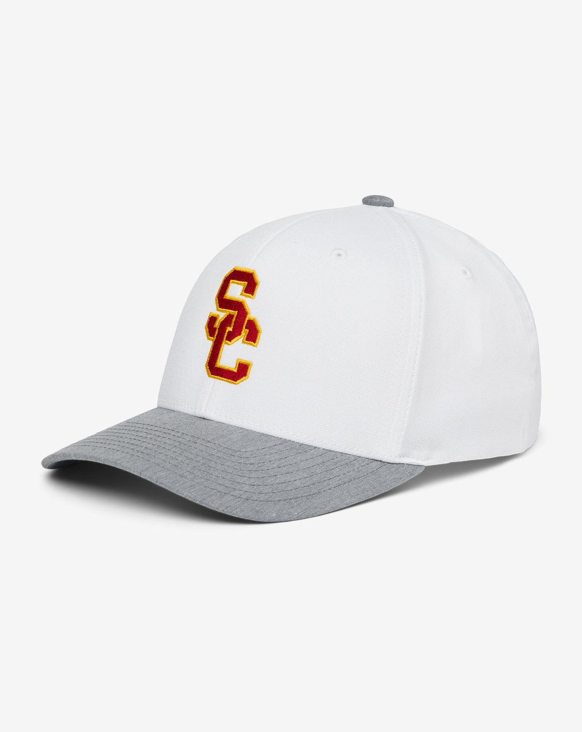 USC Go Around Snapback Hat White/Heather Grey | Travis Mathew