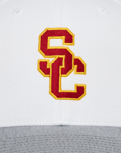 USC Go Around Snapback Hat White/Heather Grey | Travis Mathew