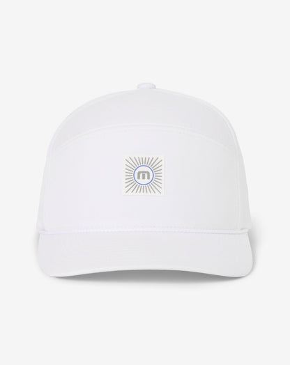 Travelogue Snapback Hat White | Travis Mathew