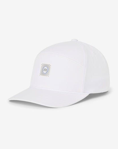 Travelogue Snapback Hat White | Travis Mathew