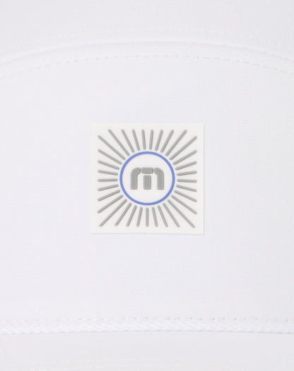 Travelogue Snapback Hat White | Travis Mathew