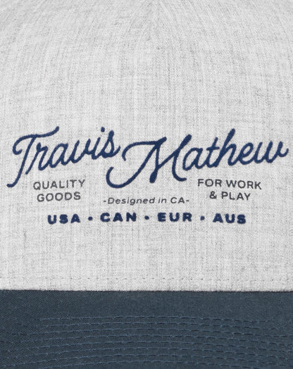 Perfect Plan Snapback Hat Heather Grey | Travis Mathew