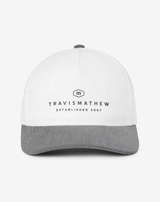 Bike Tour Snapback Hat White | Travis Mathew