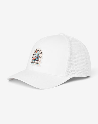 Gator Glade Snapback Hat White | Travis Mathew
