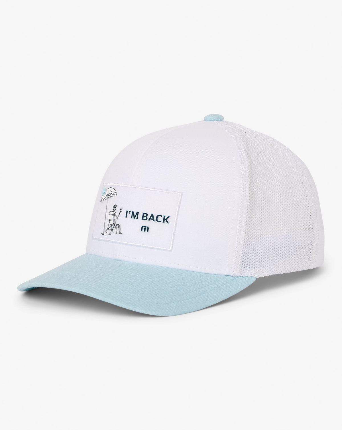 Full Send Feb Snapback Hat White | Travis Mathew