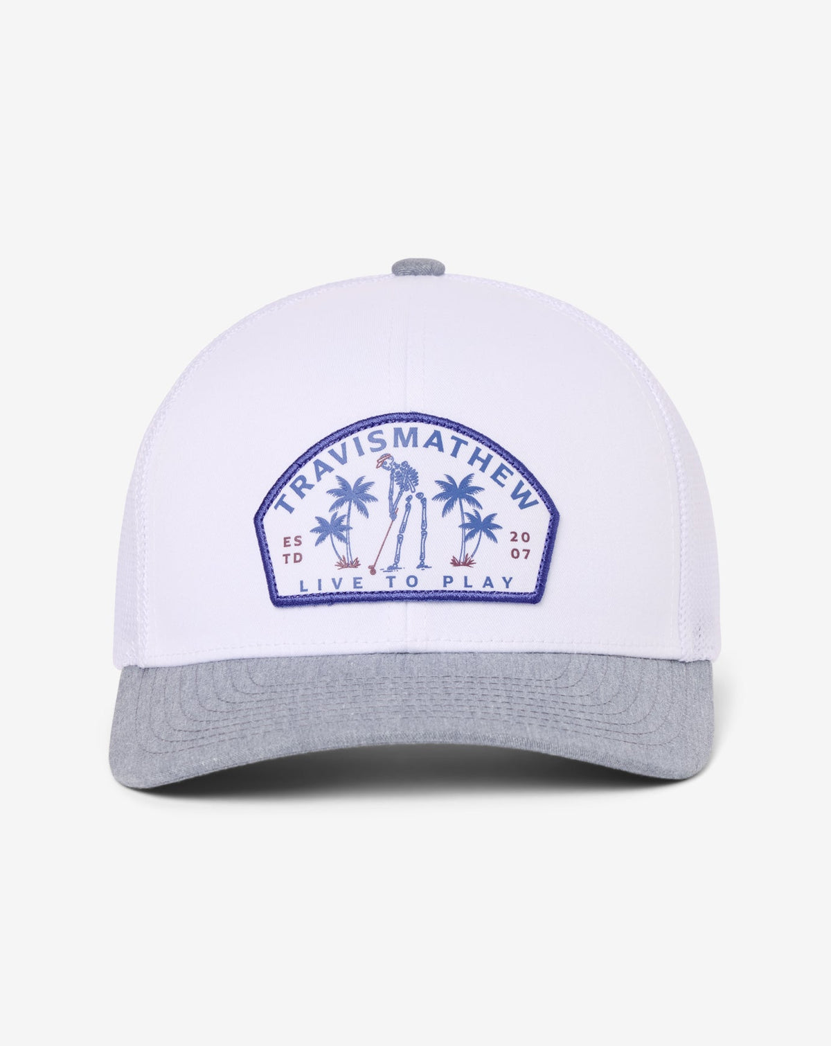 Dark Ages Snapback Hat White | Travis Mathew