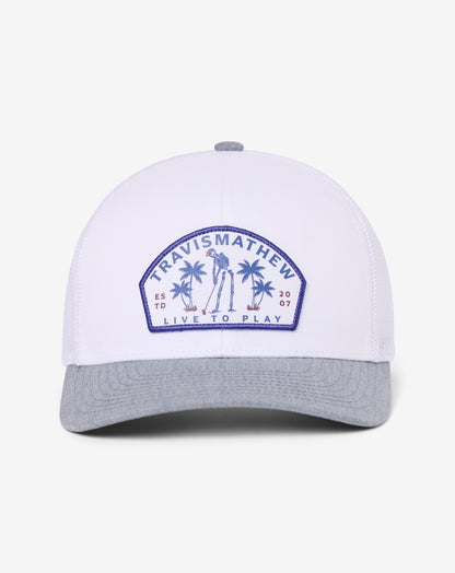Dark Ages Snapback Hat White | Travis Mathew