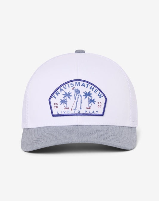 Dark Ages Snapback Hat White | Travis Mathew