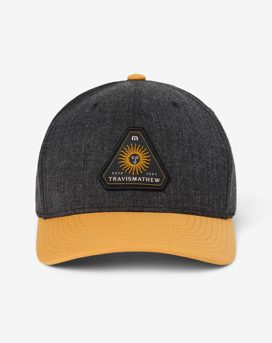 Bumpy Flight Snapback Hat Heather Black | Travis Mathew