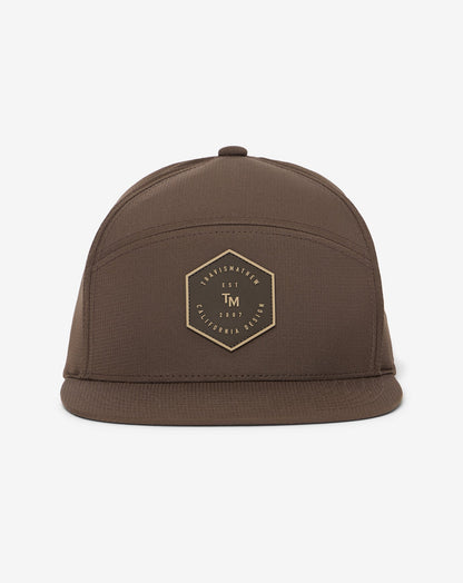 Forward Swing Snapback Hat Chocolate Brown | Travis Mathew