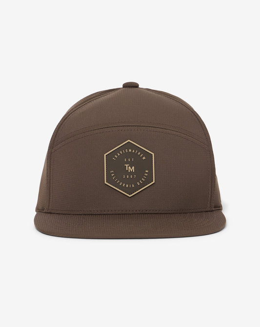 Forward Swing Snapback Hat Chocolate Brown | Travis Mathew