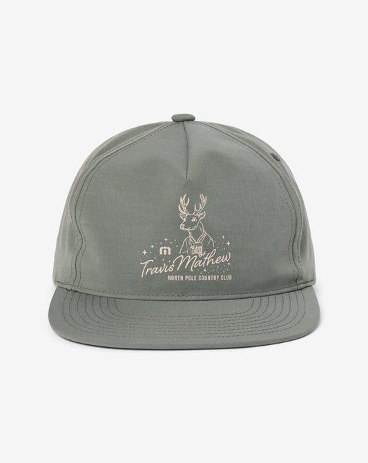 Frost This Snapback Hat Dark Olive | Travis Mathew