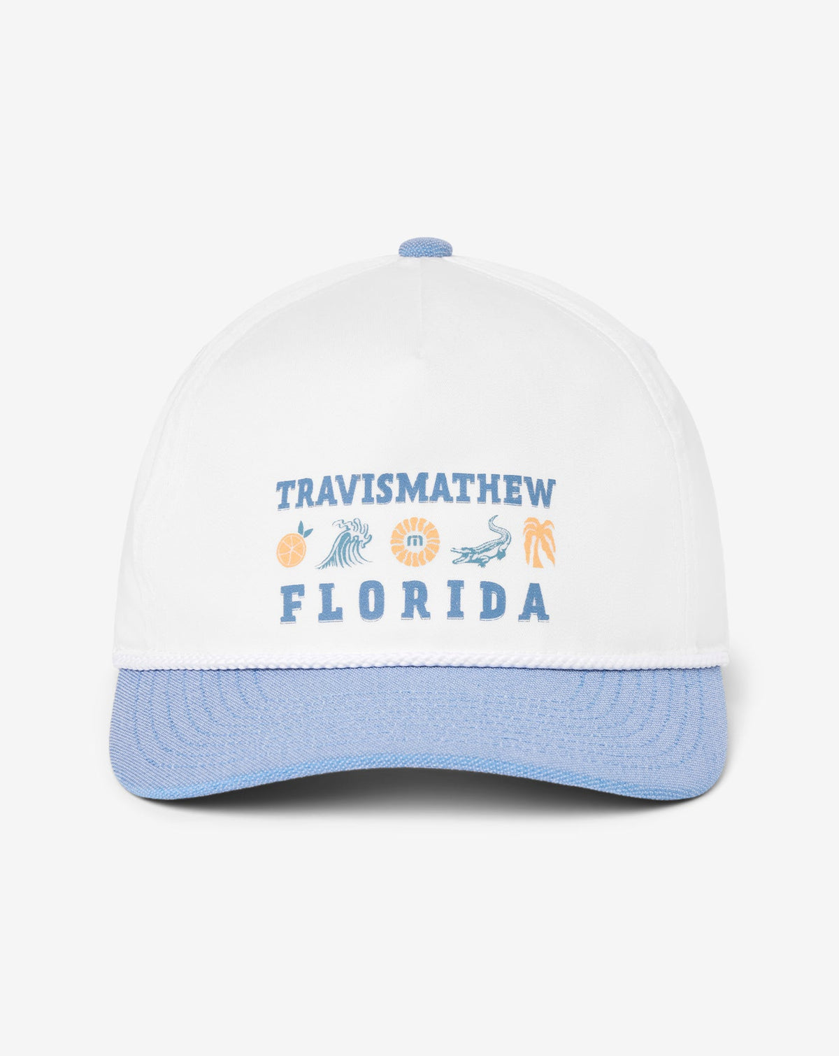 Bring The Sunscreen Snapback Hat White | Travis Mathew