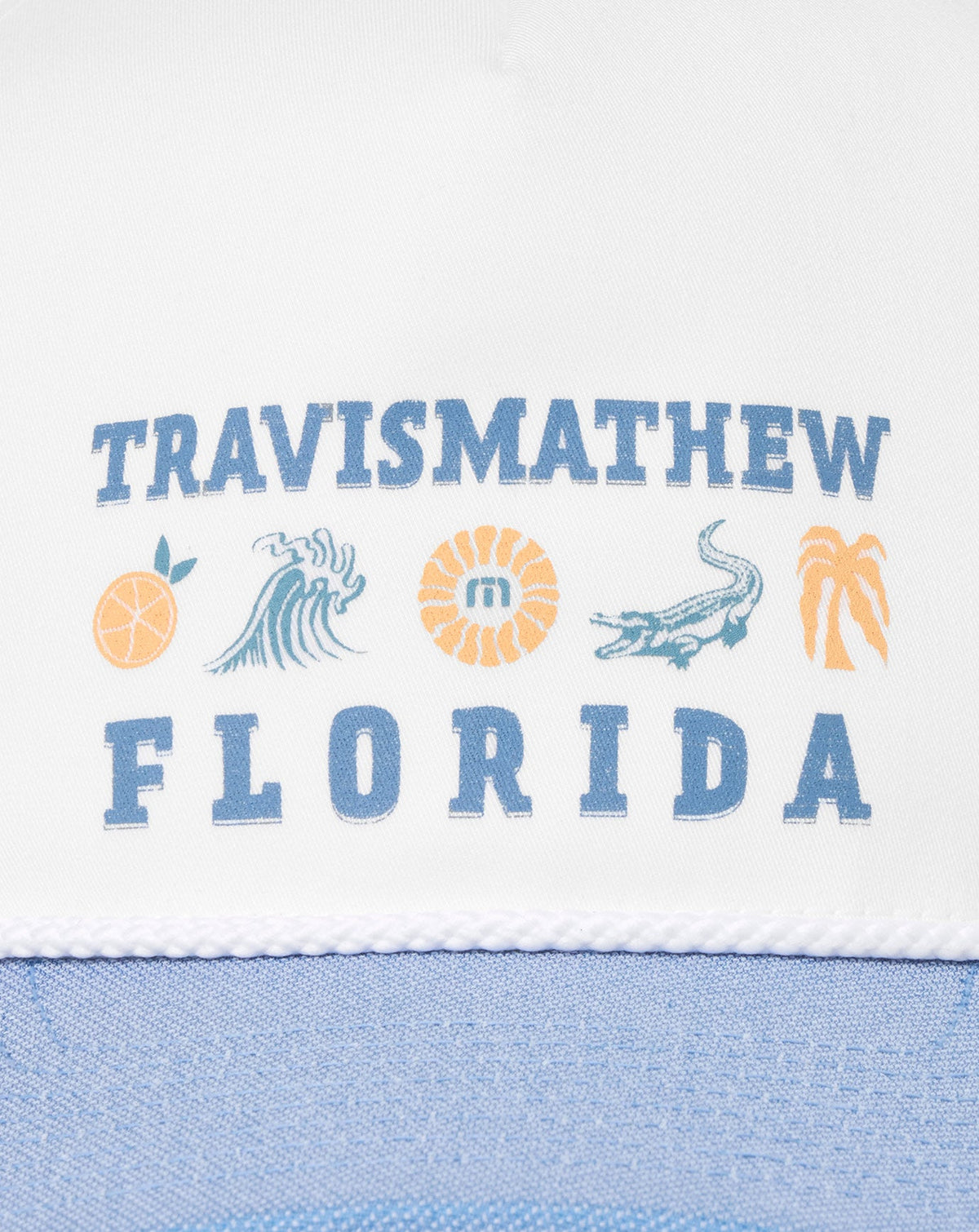 Bring The Sunscreen Snapback Hat White | Travis Mathew