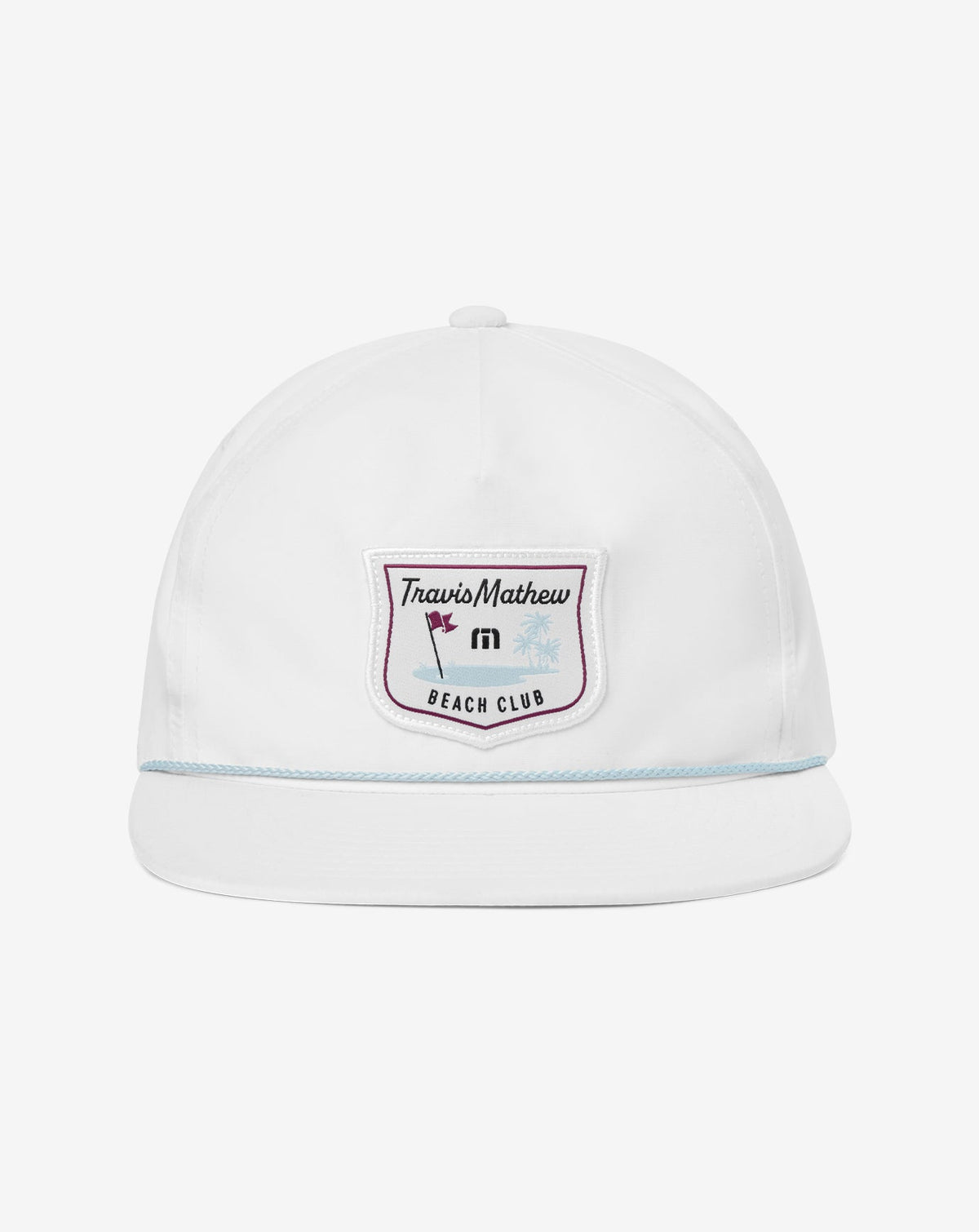 TM Beach Club Snapback Hat White | Travis Mathew