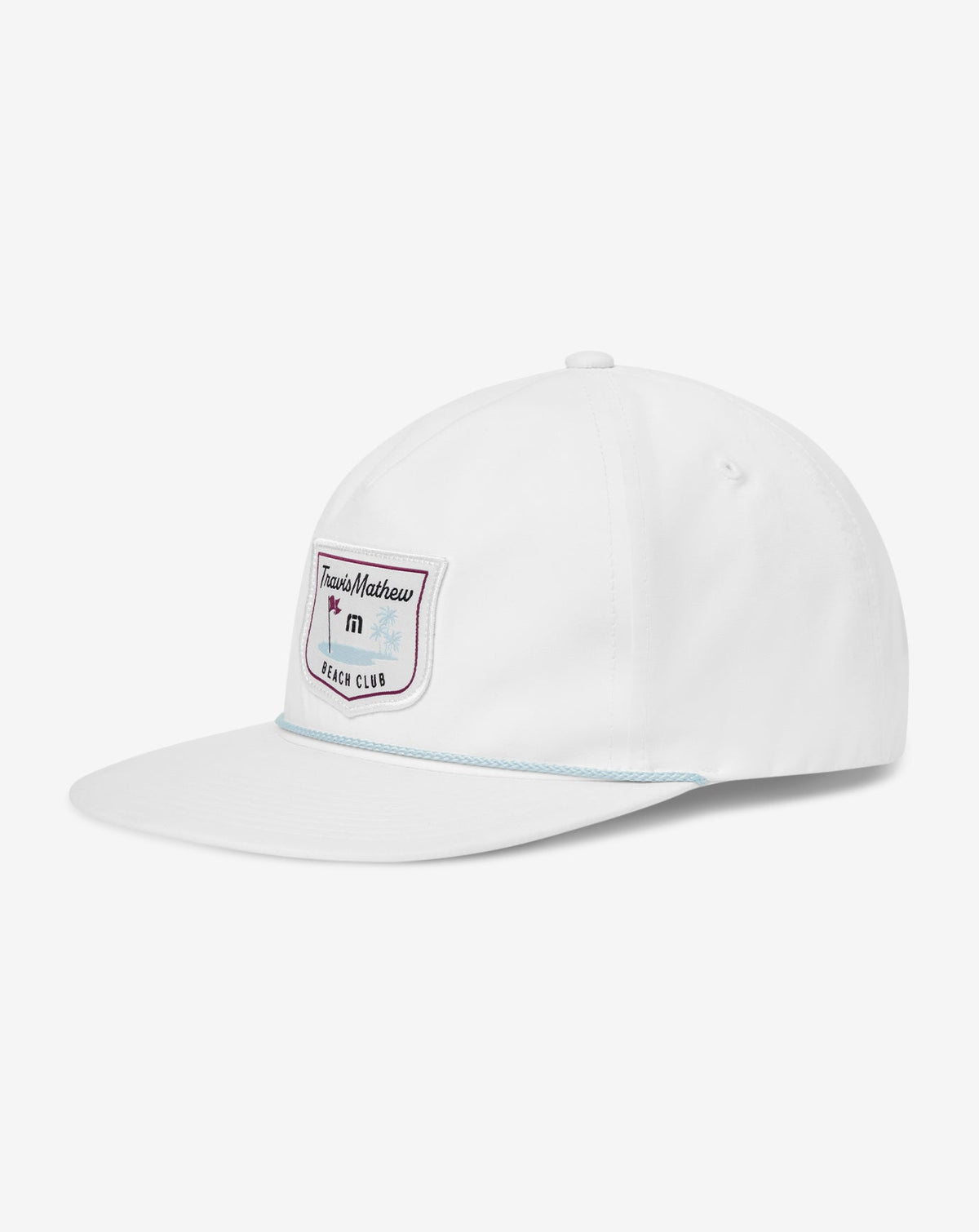 TM Beach Club Snapback Hat White | Travis Mathew