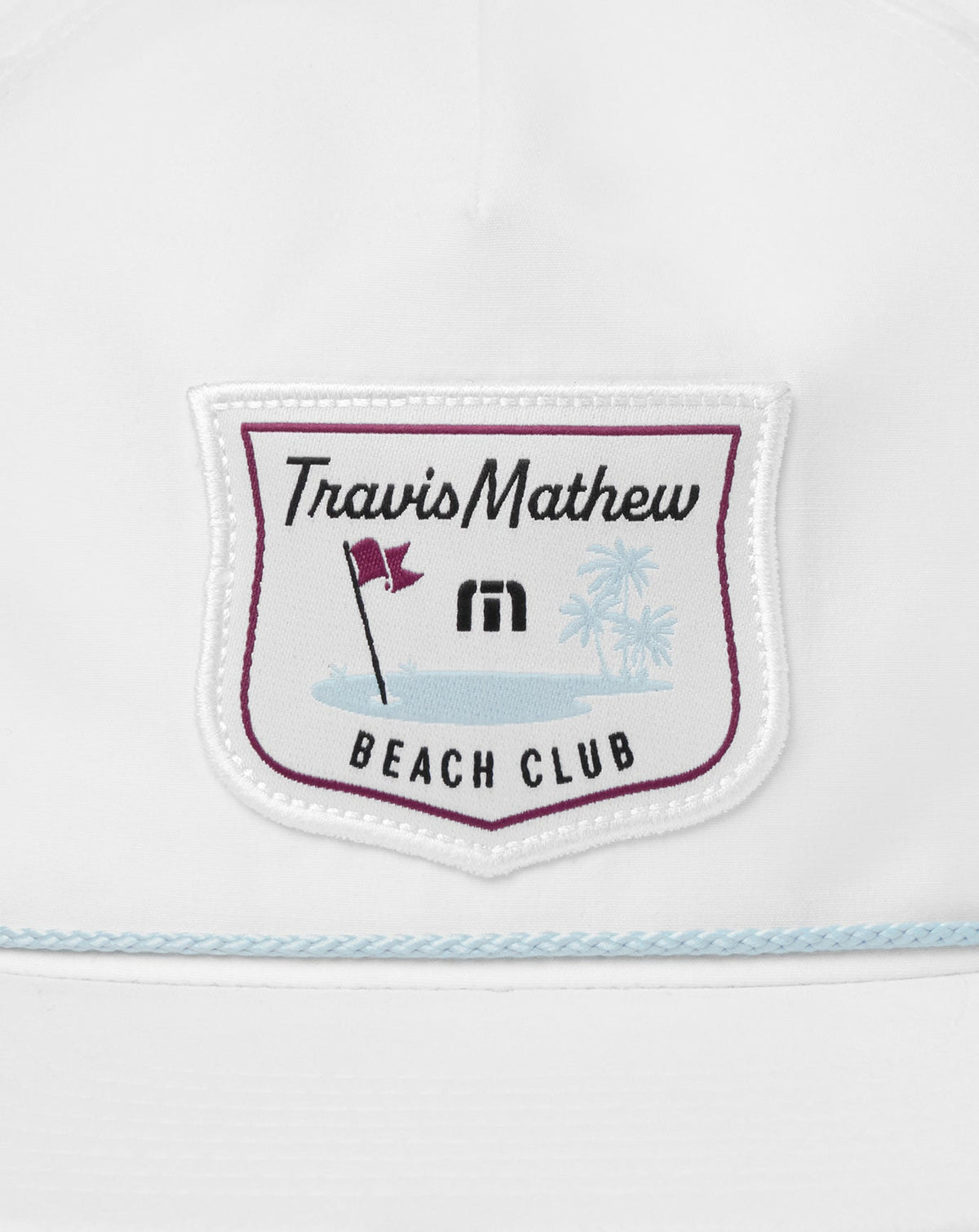 TM Beach Club Snapback Hat White | Travis Mathew