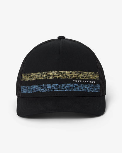 Holding Pattern Snapback Hat Black | Travis Mathew