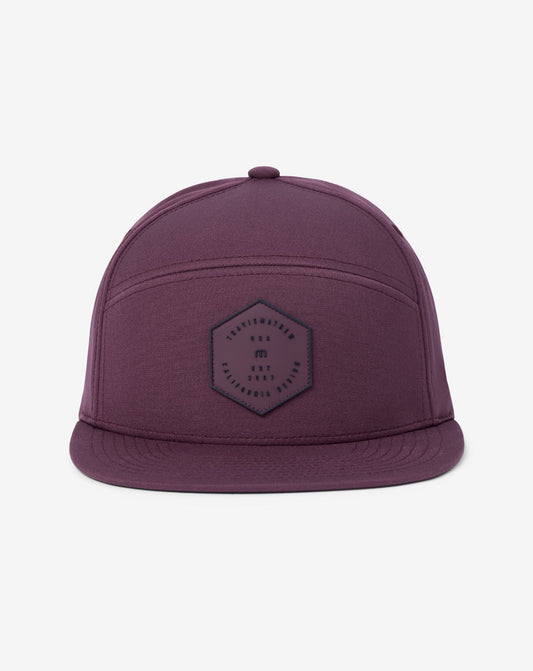 Triple Threat Snapback Hat Mauve Wine | Travis Mathew