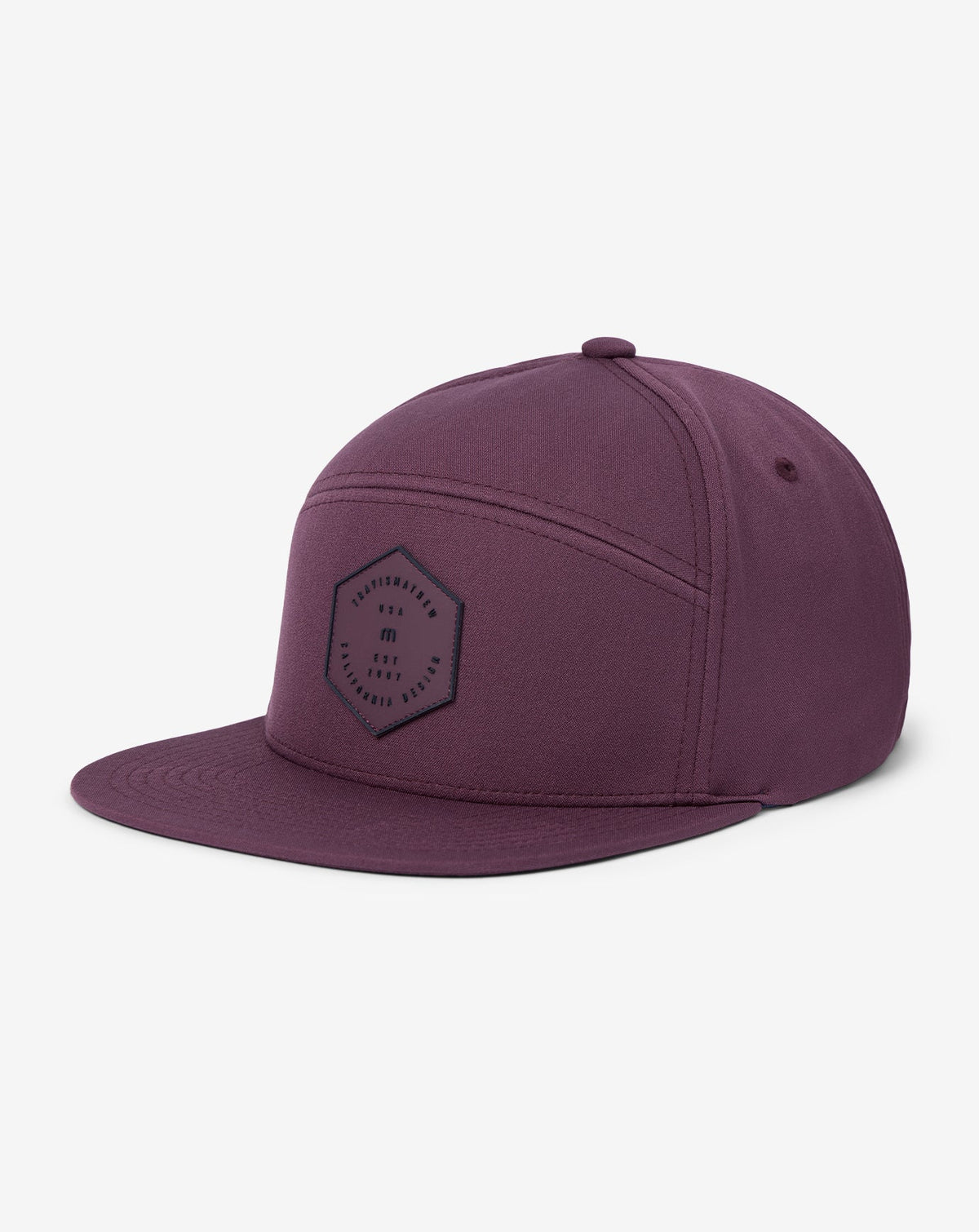 Triple Threat Snapback Hat Mauve Wine | Travis Mathew