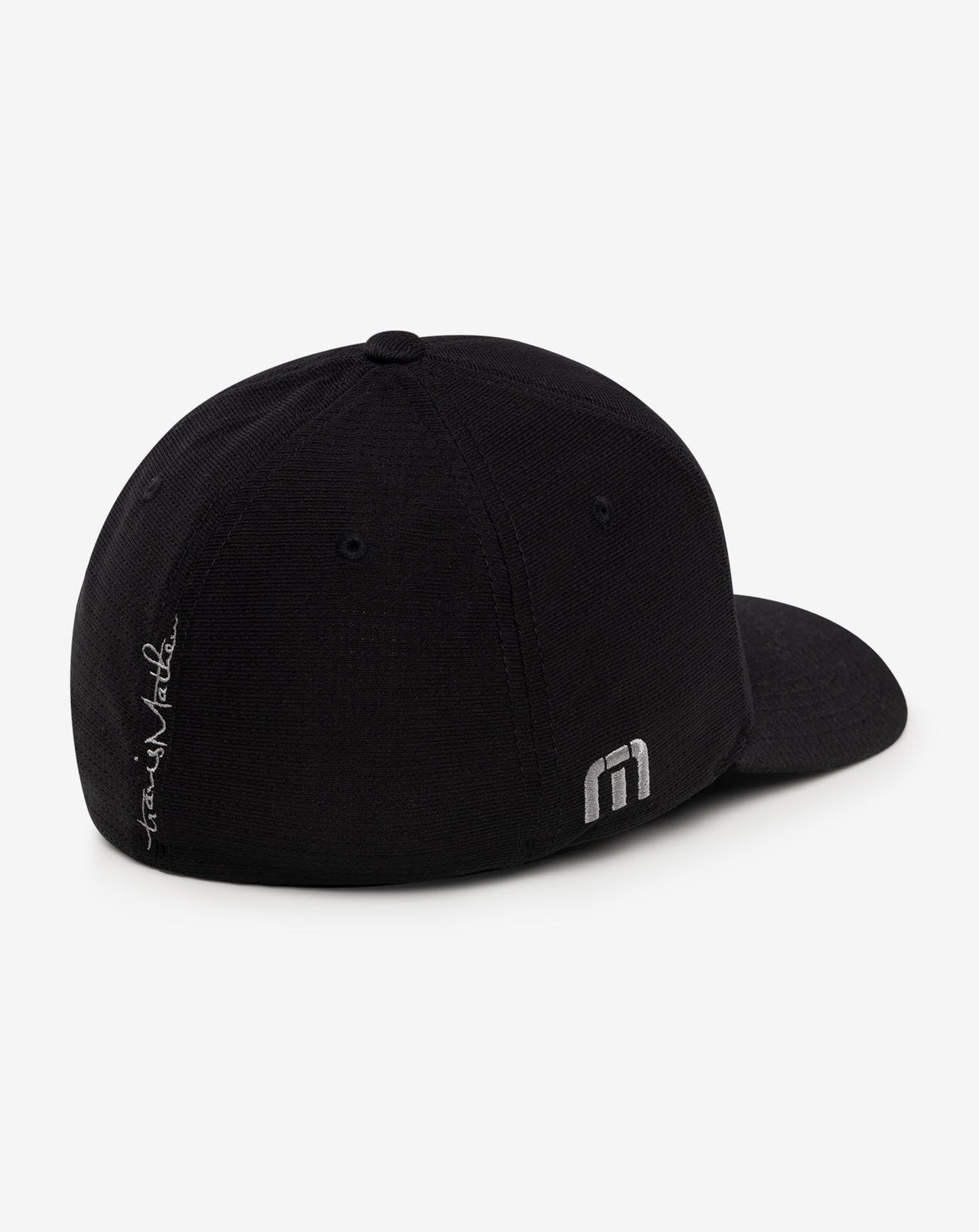 Nassau Fitted Hat Black | Travis Mathew