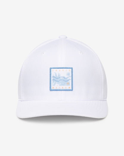 In The Line Up Fitted Hat White | Travis Mathew