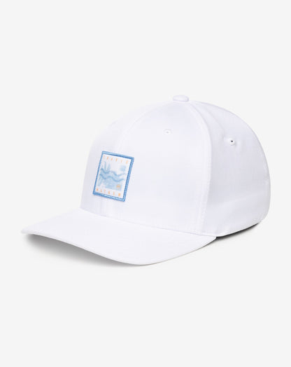 In The Line Up Fitted Hat White | Travis Mathew
