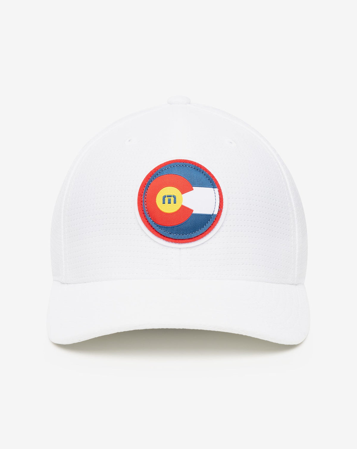 Hop Boulders Fitted Hat White | Travis Mathew